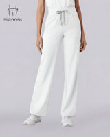 Mina High-Waist Hose – Weiß