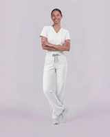 Mina High-Waist Hose – Weiß