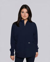 Moderne Mosi Arbeitskleidung Jacke für die Praxis in dunkelblau