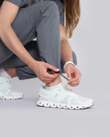 Medizinische Damen Schlupfhose mit längenverstellbarem Gummizug am Hosenende in grau