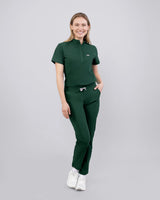 Grünfarbe Schlupfhose mit verstellbarem Gummizug am Hosenende