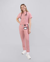 Rosa Damenhose für Ärztinnen, perfekte Arbeitskleidung für die Praxis