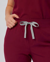Mina High-Waist Hose – Burgundy