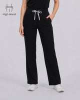 Mina High-Waist Hose – Schwarz