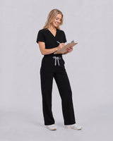 Mina High-Waist Hose – Schwarz