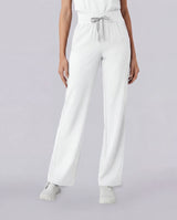 Weiße Damen High-Waist Hose für Arbeitskleidung und Beruf