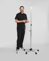 Bequemes Herrenpolo in schwarz mit elegantem Kragen